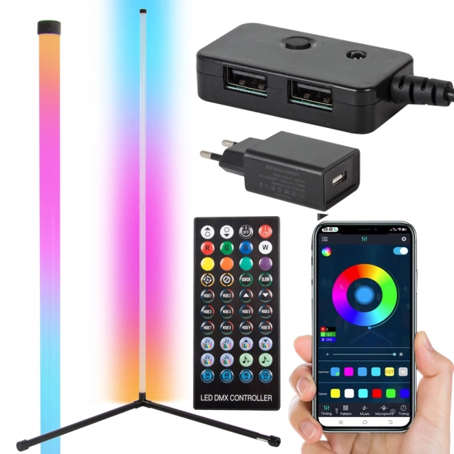 Kutna RGB LED lampa s daljinskim upravljanjem i aplikacijom