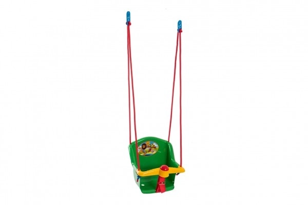 Dječja ljuljačka s zviždaljkom plastika zelena nosivost 20 kg 35x34x35 cm