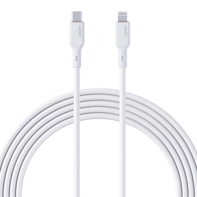 Kabel Aukey USB-C na Lightning 1,8 m bijeli
