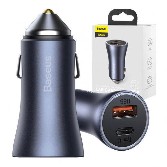 Punjač za auto Baseus s USB i USB-C, 40W