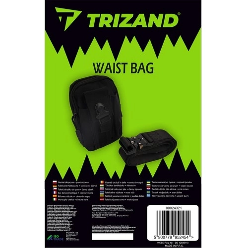 Taktička torbica + remen crna Trizand 24321