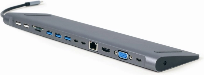 Višeportni USB‑C adapter 9-u-1 s HDMI, VGA, LAN, čitačem kartica i Power Delivery