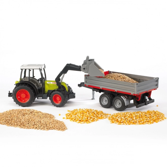 Bruder Traktor CLAAS Nectis 267F s utovarivačem i prikolicom