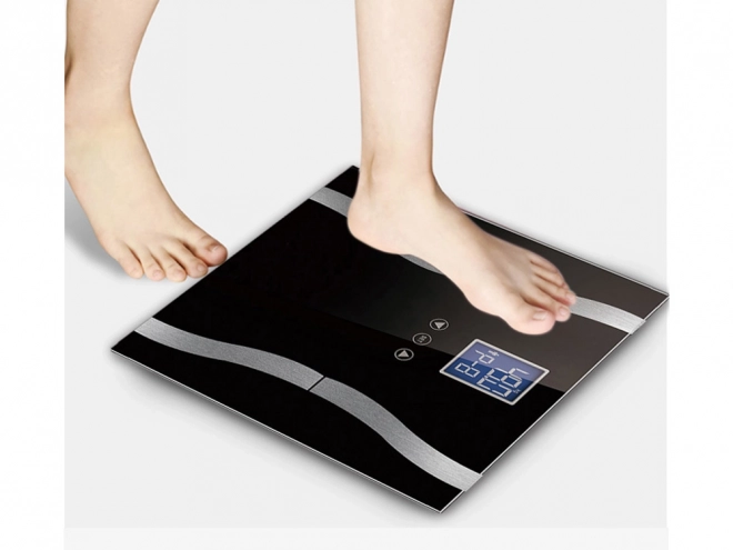 Analitička 180kg staklena vaga za kupaonicu s LCD zaslonom