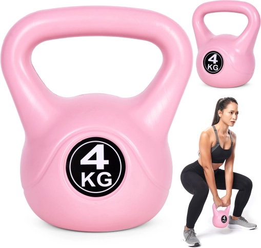 Kettlebell 4 kg ružičasti MODERNHOME