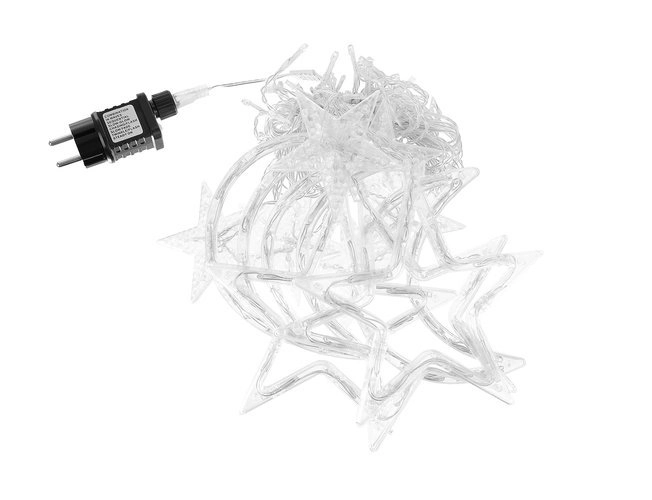 LED šareni zavjesa s zvjezdicama i mjesecima - 5 m, 138 LED