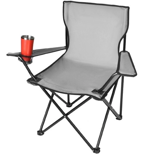 Ribarska / kamping sklopiva stolica / fotelja - siva