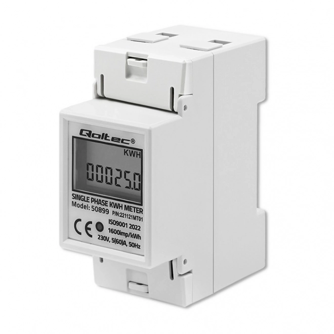 Jednofazni elektronički elektromjer | DIN šina | 230V | LCD | 2P