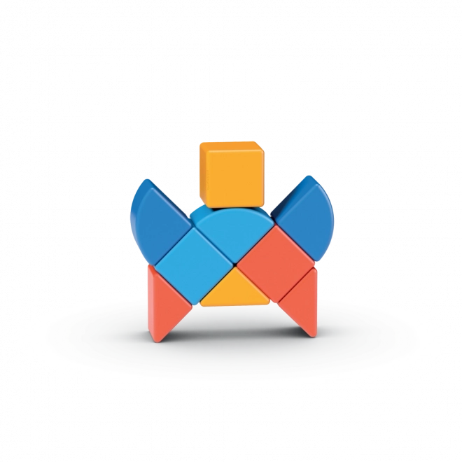 Magnetne kocke Geomag Magicube Shapes - Životinje 9 dijelova