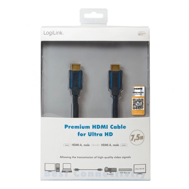 Kabel HDMI Ultra HD 7.5m Premium