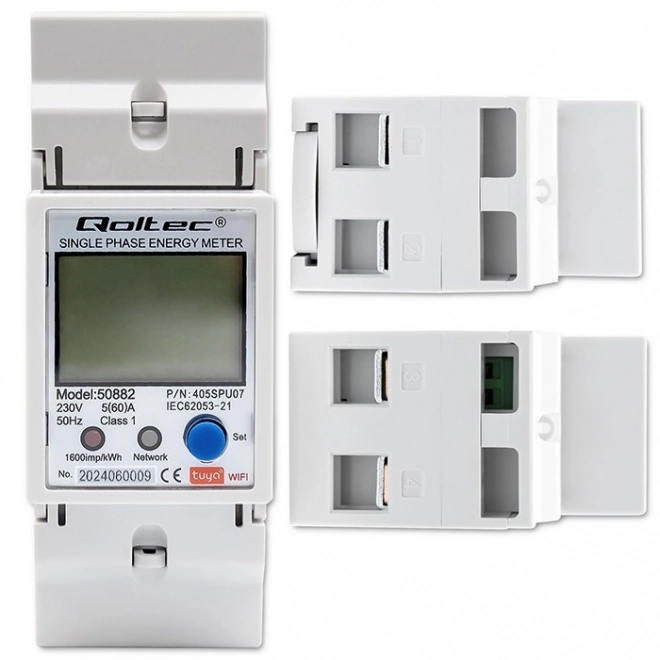 Jednofazni elektronički elektromjer | DIN šina | 230V | LCD | Wi-Fi
