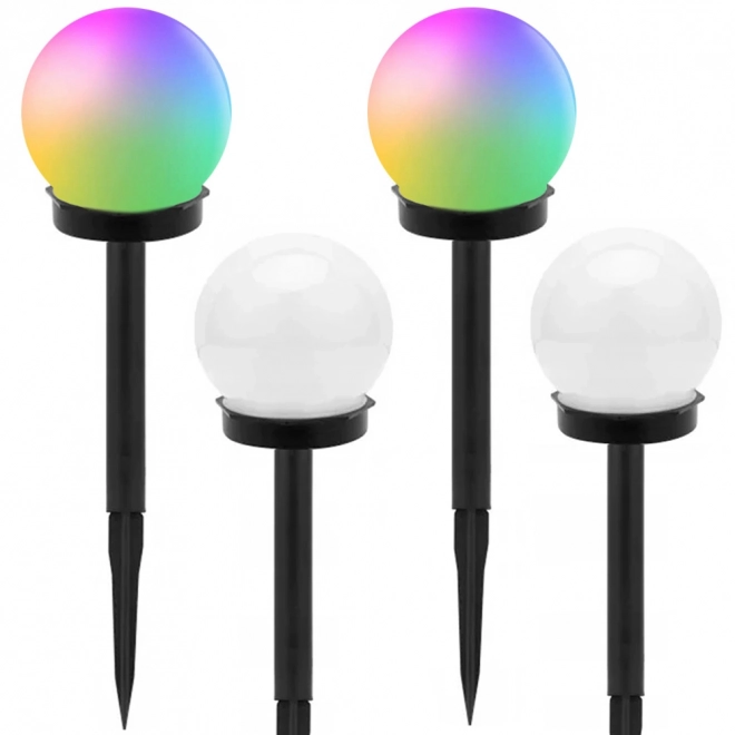Solarne vrtne RGB loptaste lampe