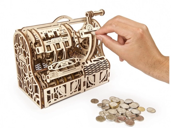 Ugears 3D drvena mehanička slagalica Blagajna