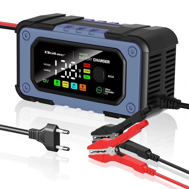 Inteligentni punjač baterija Qoltec s funkcijom popravka 12V 7A LED 4 načina