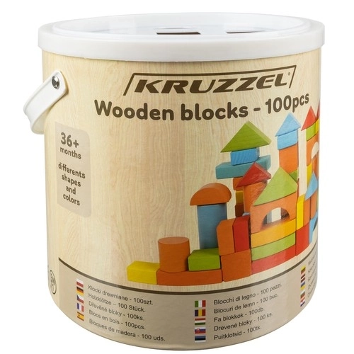 Drvene kocke - 100 kom. Kruzzel 22666