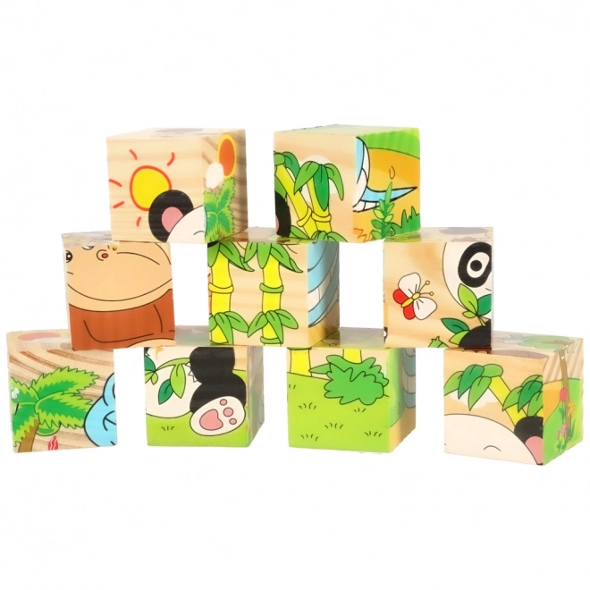 Drvene puzzle Safari 3D
