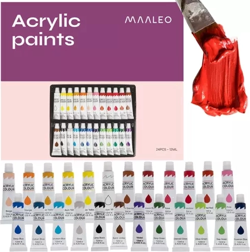 Akrilne boje 24 kom 12 ml
