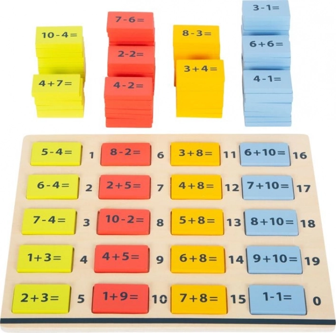 Small foot drvena šarena matematička tablica – zbrajanja i oduzimanja