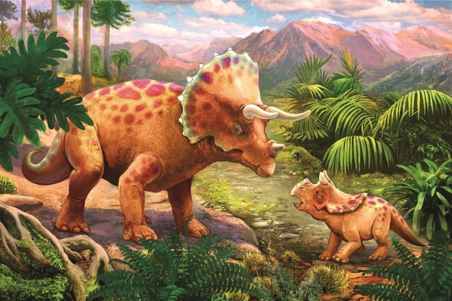 Minipuzzle Dinosauri s 54 komada