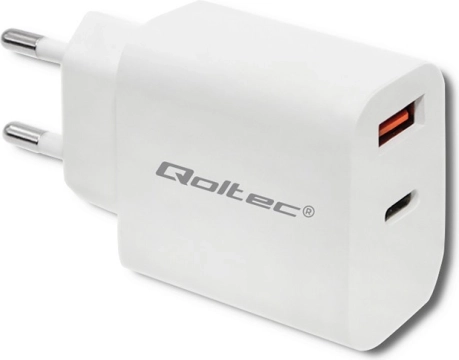 Mrežni punjač 18W USB‑C PD i QC 3.0 Bijeli