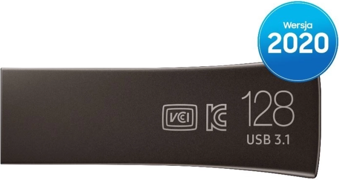 USB flash pogon BAR Plus 128 GB, USB 3.1, titansko siva