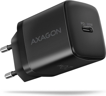 Mrežni punjač AXAGON 20W USB‑C PD, crni