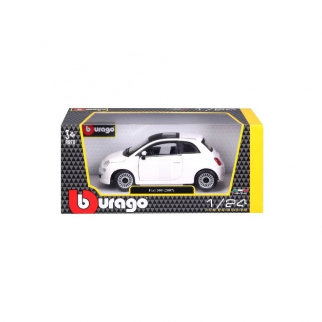 Bburago 1:24 Fiat 500 (2007) Bijeli