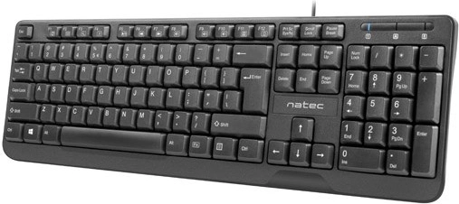 Tipkovnica Natec Trout Slim USB crna
