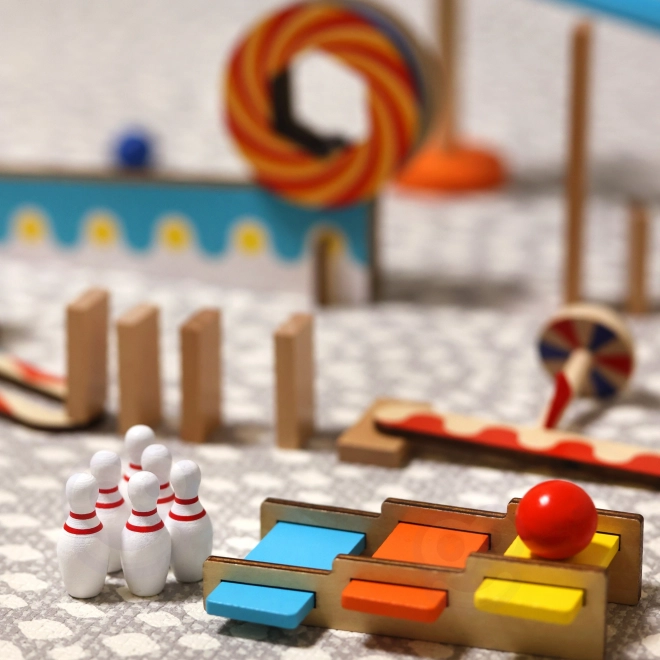 Drvene građevne kocke domino / domino puzzle Tooky Toy