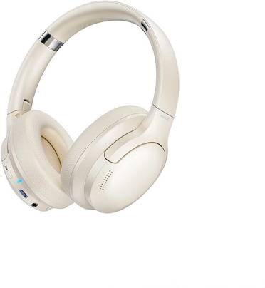 Bežične naglavne slušalice Bluetooth 5.3 s ANC – Bijele
