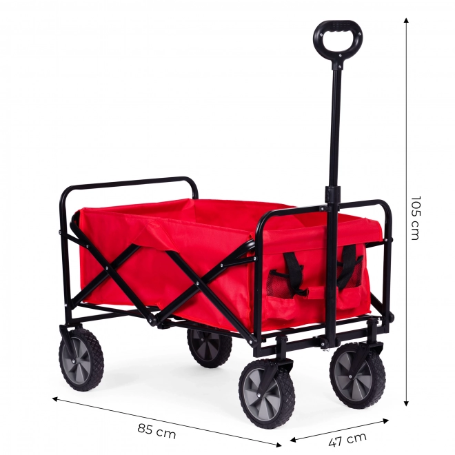 Sklopiva transportna kolica MultiGarden crvena 47x105 cm