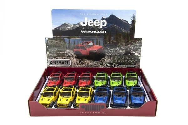 Metalni model Jeep Wrangler 2018 s otvorenim krovom