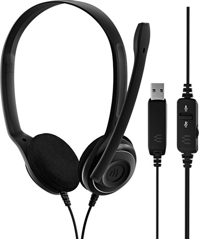 EPOS USB stereo naglavne slušalice s mikrofonom s poništavanjem šuma