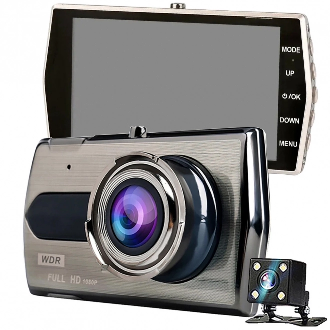 Kamera za auto s full HD snimanjem i LCD zaslonom