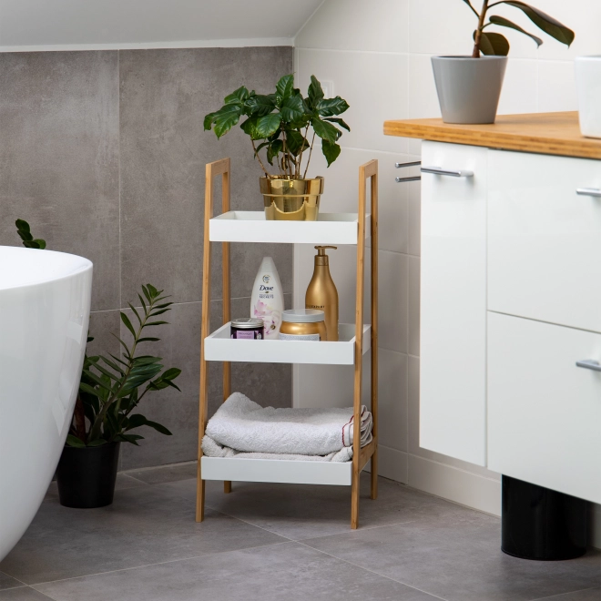 Polica s 3 police bambusijski okvir ModernHome
