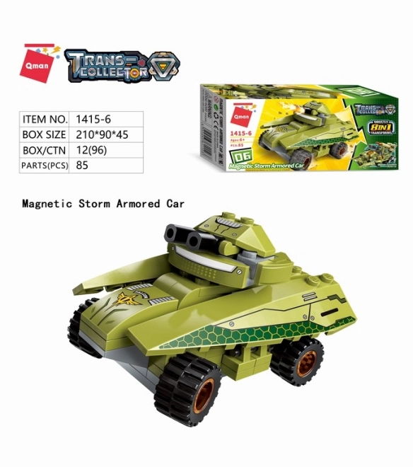 Qman Thunder Expedition Battle Car 1415 set 8v1