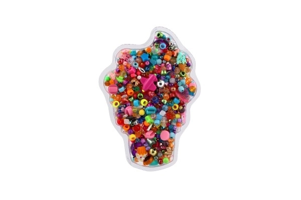 Šarene plastične perle u blisteru 13x19cm