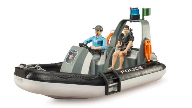 Bruder policijski čamac s policajcem i roniocem