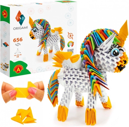 ALEXANDER 3D origami – jednorog, 656 dijelova