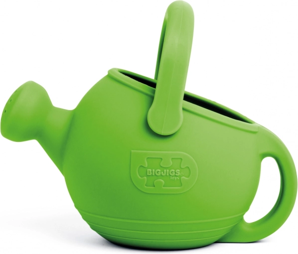 Dječja silikonska zalijevajuća posuda BIGJIGS Toys, zelena meadow