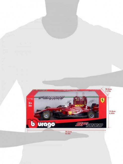 Metalni model bolida Ferrari SF1000 F1 2020 Tuscan GP Sebastian Vettel