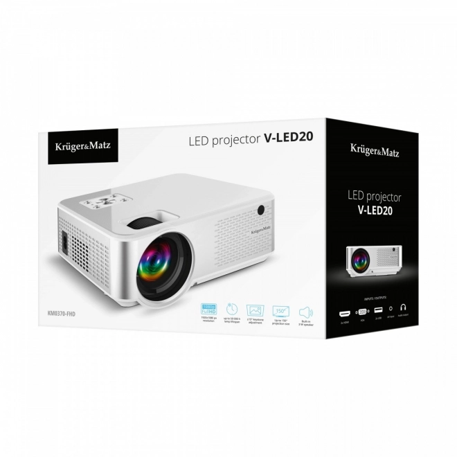 LED Projektor Krüger & Matz za Kućno Kino