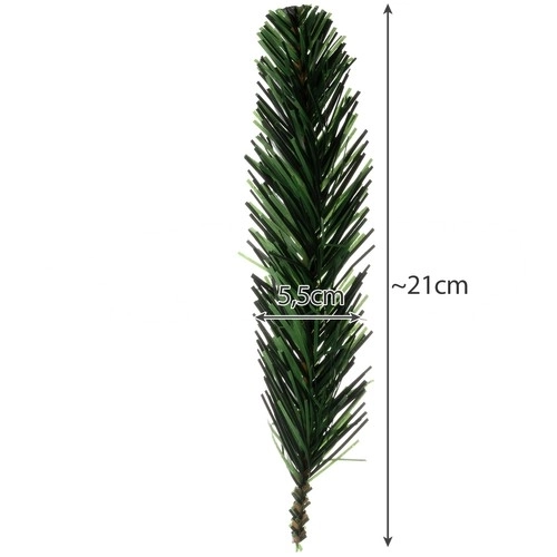 Umjetne grančice smreke 21 cm - 40 kom