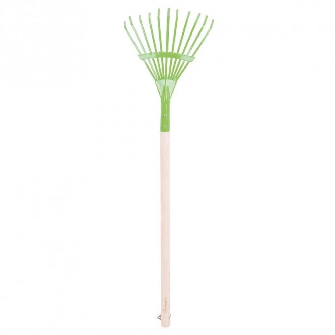 Bigjigs Toys Vrtni grablje za lišće zelene