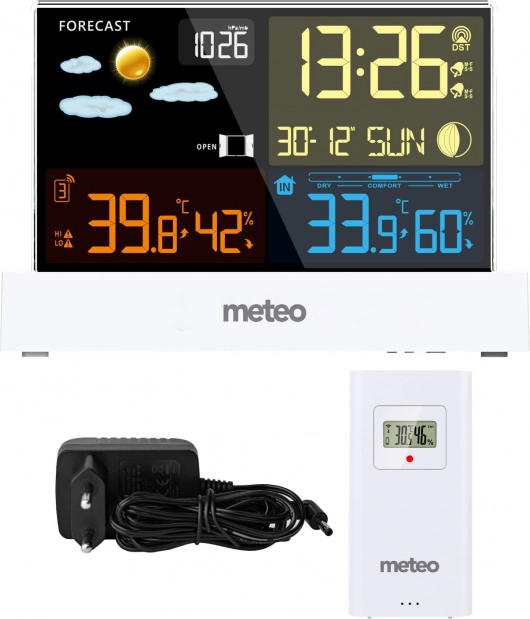 Meteo SP110B bežična meteorološka stanica s DCF, bijela