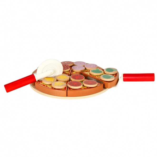 Drvena igraća set Pizza s priborom
