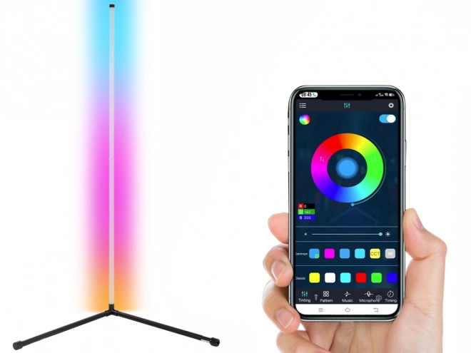 Kutna RGB LED lampa s daljinskim upravljanjem i aplikacijom