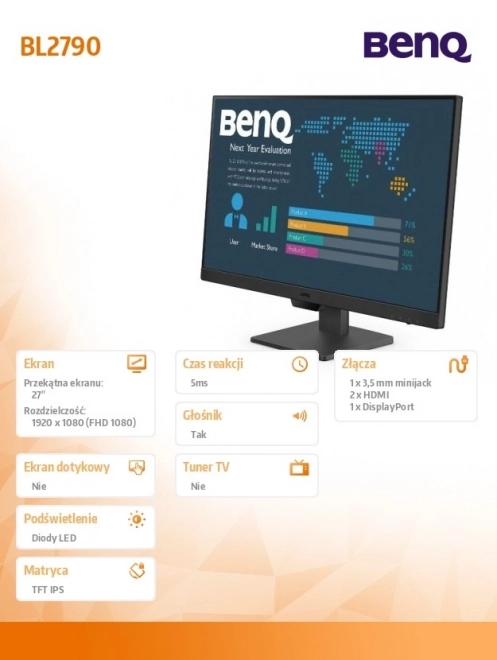 Monitor LED 27" BL2790
