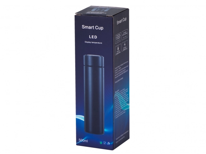 Termo šalica s LED zaslonom 500 ml crna