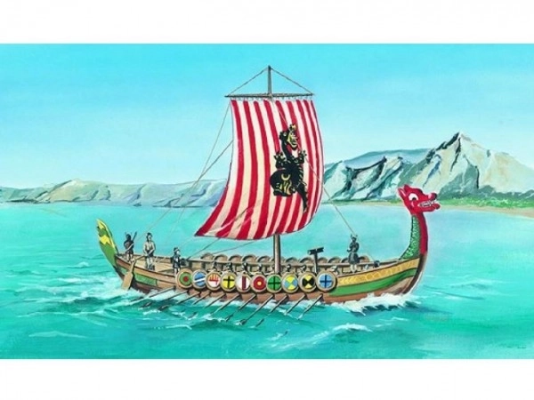 Model Viking Vikinški brod DRAKKAR 1:60 20,8x30,3cm u kutiji 34x19x5,5cm